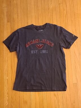 2 for $25 - AJ Armani Jeans - Men's XL Gray Armani Jeans T-Shirt